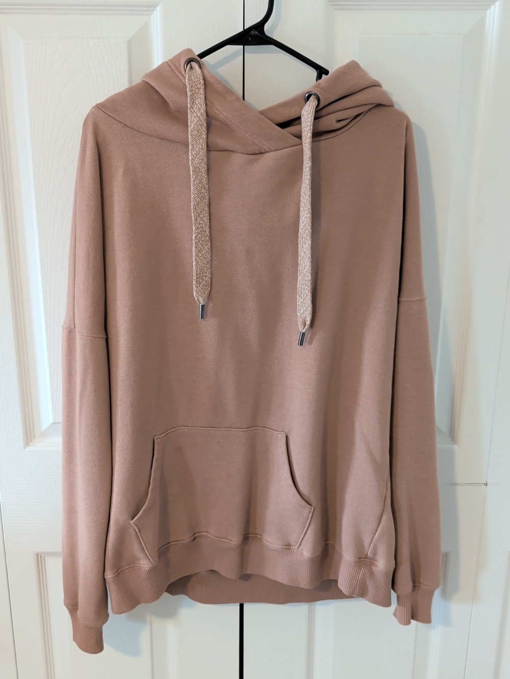 BKE Hooded Pullover in Mauve-Taupe